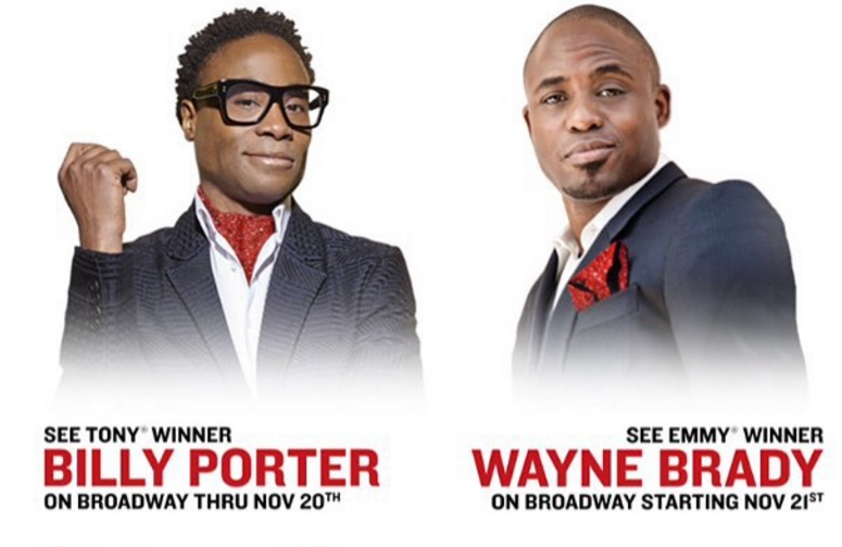 BroadwayBlack's tweet photo. #BroadwayBlack | @theebillyporter Hangs Up Lola's #KinkyBoots + Welcomes @waynebrady https://t.co/ueCEFHiXYf https://t.co/4tMhh8kMmM