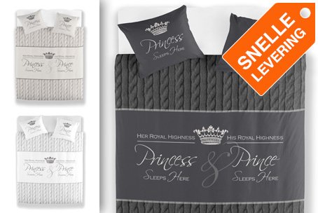 Trendy Prince &amp; Princess dekbedovertrek! Van € 29,90 voor € 14,95. 50% #korting!
 ow.ly/UzeOA