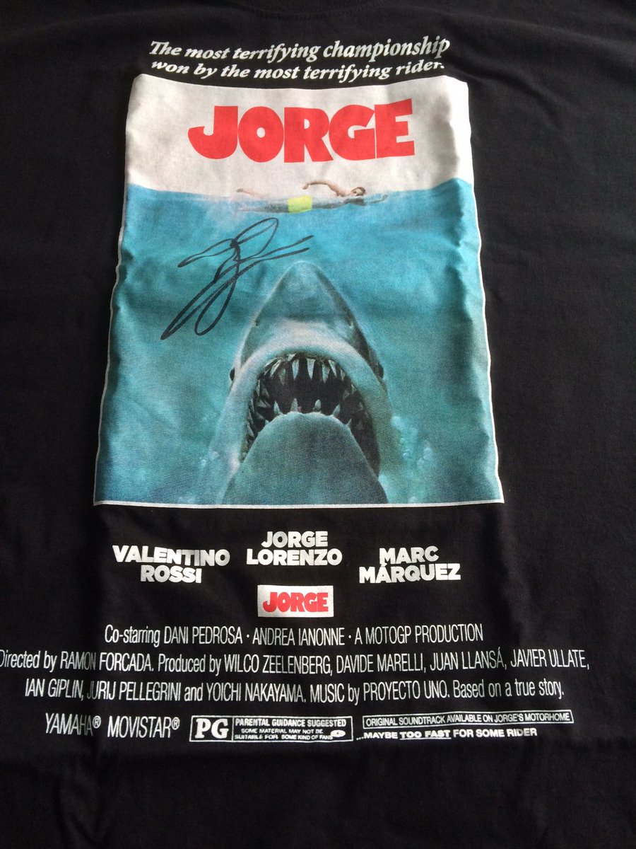 totgira's tweet photo. RT i FOLLOW si vols la samarreta de campió de Jorge @Lorenzo99 firmada pel mallorquí! #UniversMotoGP https://t.co/0hTOcyrmBh