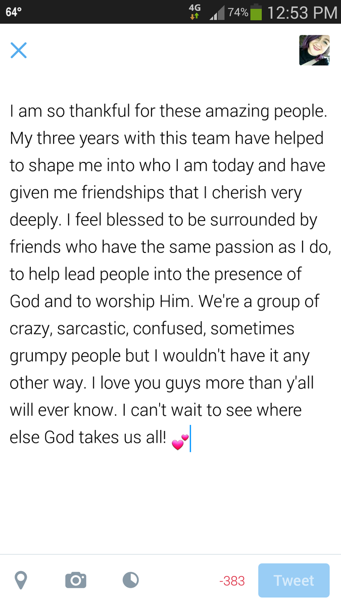 TylerForce5's tweet photo. So thankful for these people. #worshipteam #myfamily #fam #828Worship #loversofjesus #wereaband  #EFthanksgiveaway https://t.co/CeKPLgMLP6