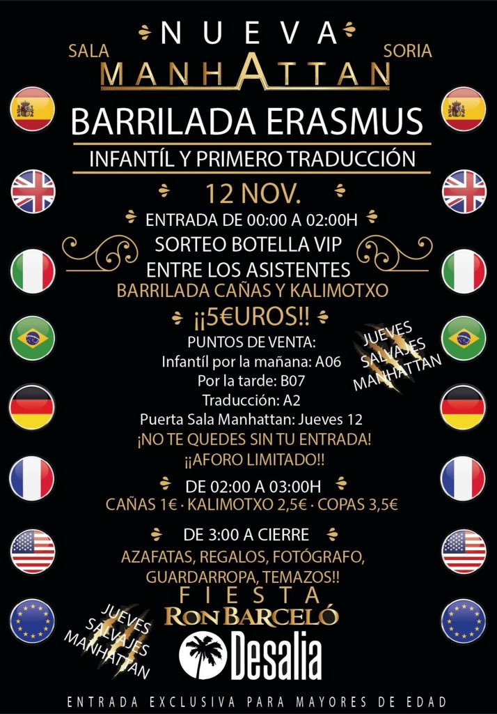 SalaManhattan's tweet photo. Por solo 5 euros 2 horas de bebida fiestón y temazos!! 🍷🍺🎤
Venta en puerta!
No te lo pierdas!! https://t.co/z7Z1I8r6mD