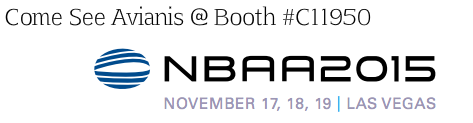 Avianis's tweet photo. Come see @Avianis at @NBAA #NBAA15 Las Vegas, NV at booth C11950 #BizAv #aviationmanagement #Avianis https://t.co/TTV6sjvsqM