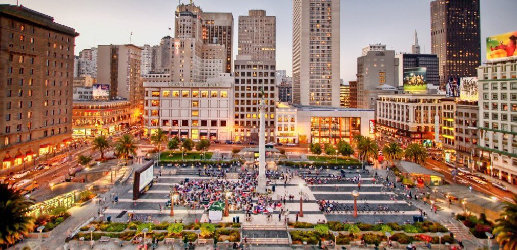 SFVIBESS's tweet photo. Union Square 🌆 https://t.co/lB4VwygjAD
