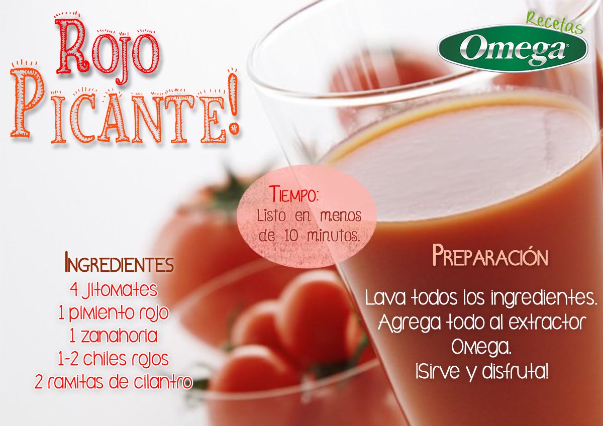 HLivingWares's tweet photo. #RecetasOmega presenta el Rojo Picante: una combinación que te subirá la pila al máximo. Sólo con @OmegaExcalibur. https://t.co/MHR1a4X2lZ