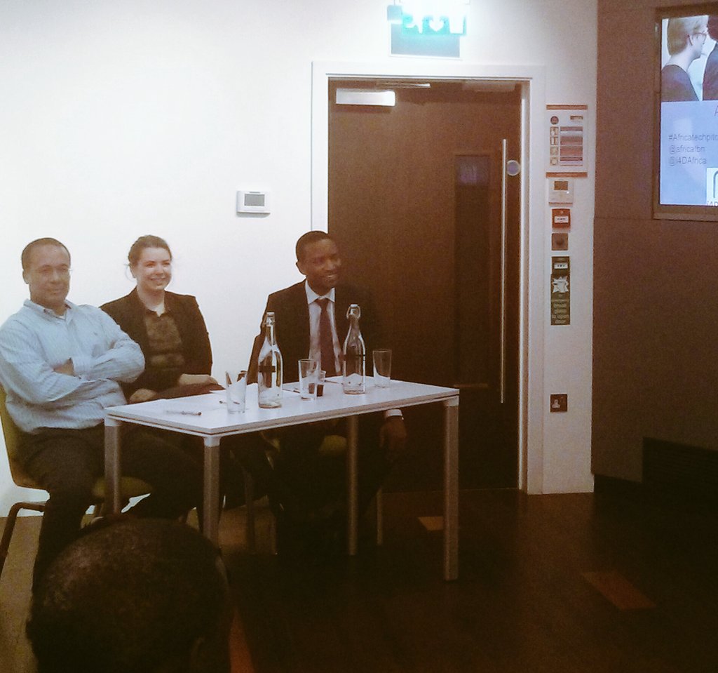 africatbn's tweet photo. Our judges John, Meridith and Nzube introduce themselves #AfricaTechPitchLdn https://t.co/AjmgV1Zfo9