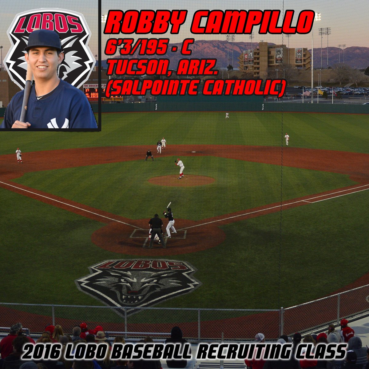 Fans, please welcome Robby Campillo to the Lobo family as part of our 2016 recruiting class!