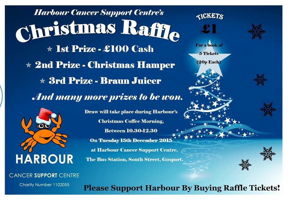 Christmas raffle tickets available now!!! £1 a book of 5 - some fab prizes to be won!!!