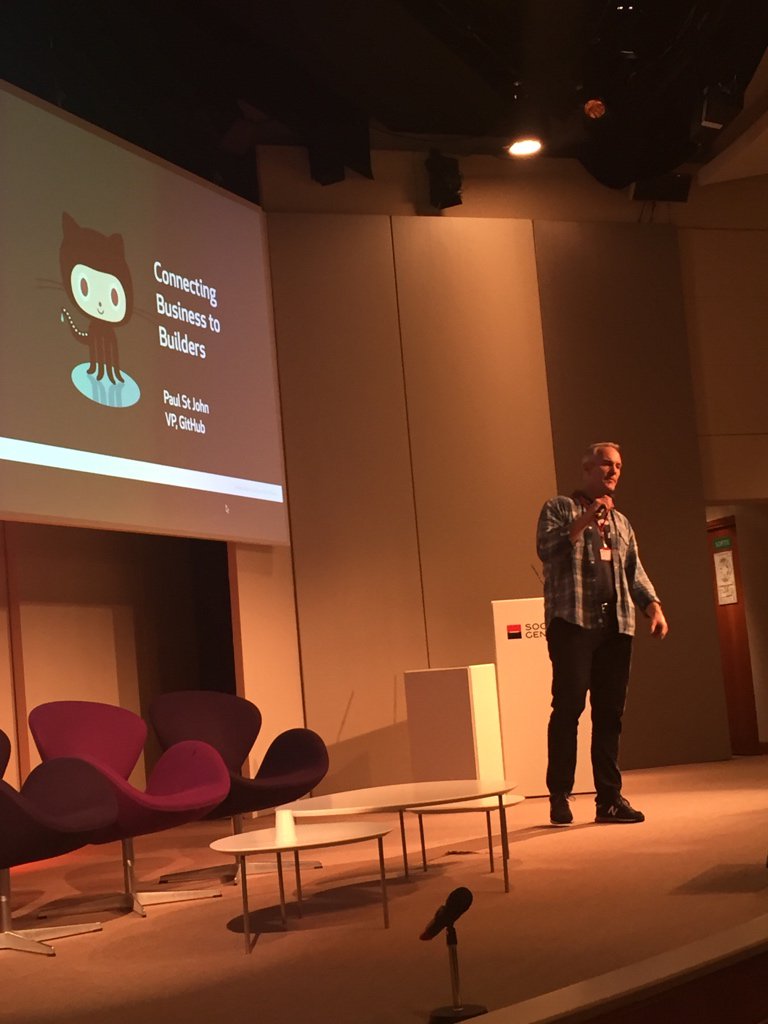 asseh's tweet image. @pastjohndk on #socialcoding and developers being the new #kingmakers 
#SGithub