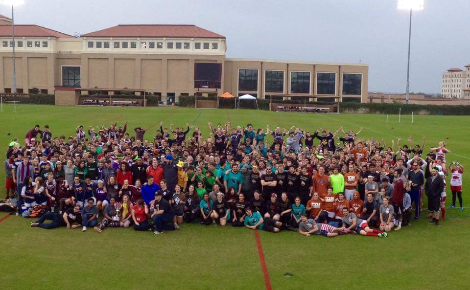 txstquidditch's tweet photo. #tbt to #SWRC2015 in preparation of #DiamondCup4! Remember this picture? We hope to get another this Saturday! https://t.co/60Gz2v8rLv