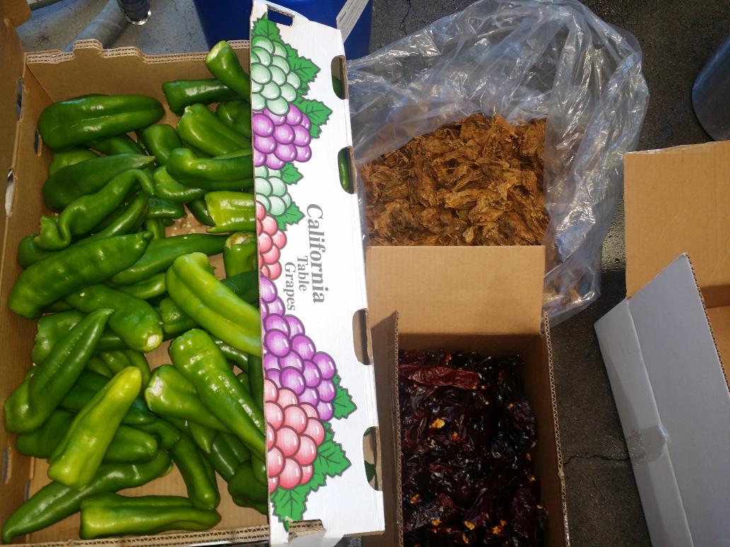 Anaheim,Guajillo and Chipotle pepper for Imperial Porter coming your way.