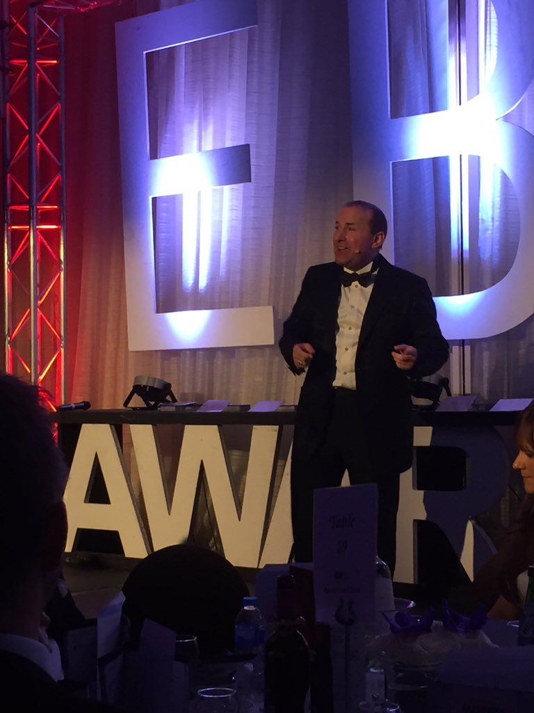 Stafflexjobs's tweet photo. #EBA2015 just getting going ... brilliant atmosphere,great speech from @BankofDave. This is going to be a late one! https://t.co/lAv4Wpq8N3