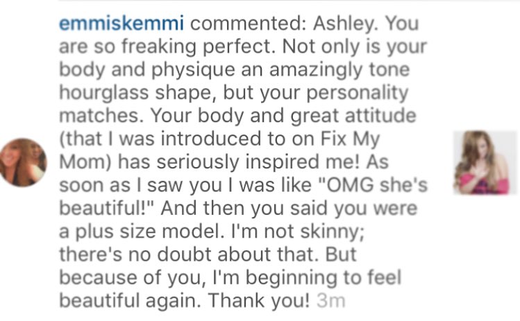 AshAlexiss's tweet photo. This is why I love what I do 😭🙌🏼❤️ #PlusMeansPositive #FixMyMom https://t.co/IB4PumPZ60