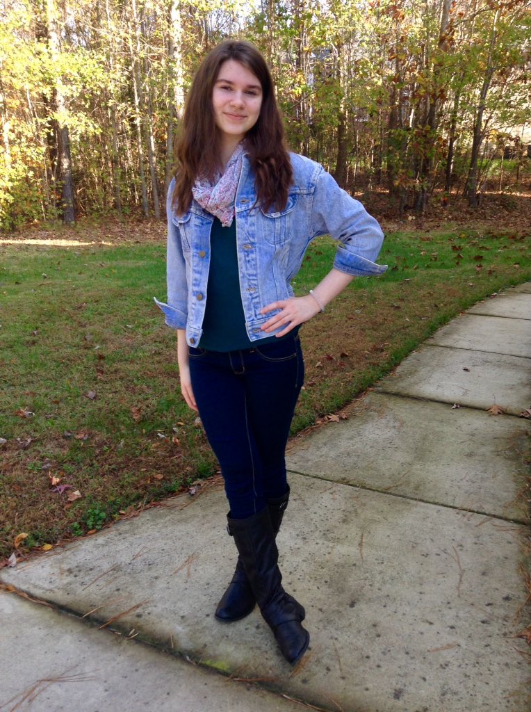 eliz_shockley's tweet photo. Love my new vintage jean jacket from @TanCandyVintage!!!
Thanks @TanyaChisholm! 😘🙌🏼
#ootd #fallfashion https://t.co/FIVN7vzoYU