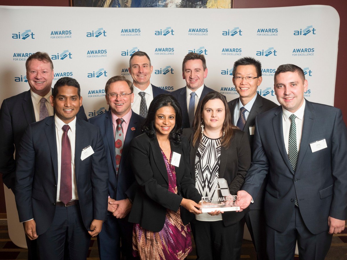 The <a href="/MTAASuper/">MTAA Super</a> team with their award for Best B2B campaign (over 40K) #superannuation #congrats
