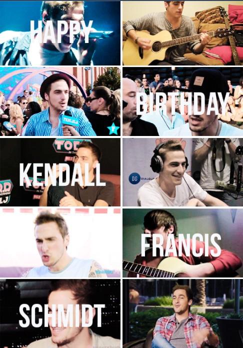 Happy birthday !!!   kendall schmidt   