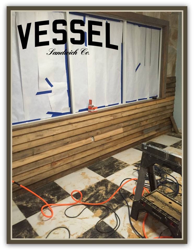 Wood walls being installed! Renovation is coming along fast!! #staytuned