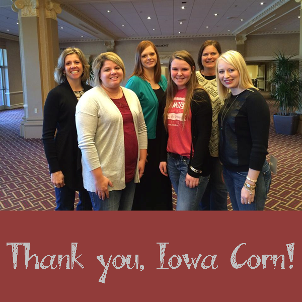 iowa_corn's tweet photo. Last week @Dist2IowaCorn sponsored @crystalcattle, @fitandfarm, Kim Waltman and myself (@Roots_Blog) to #ACFC15! https://t.co/YKesMLSpK6