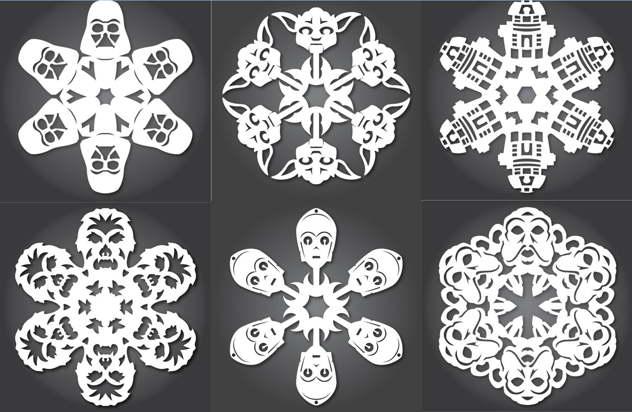 Star Wars Snowflake Template