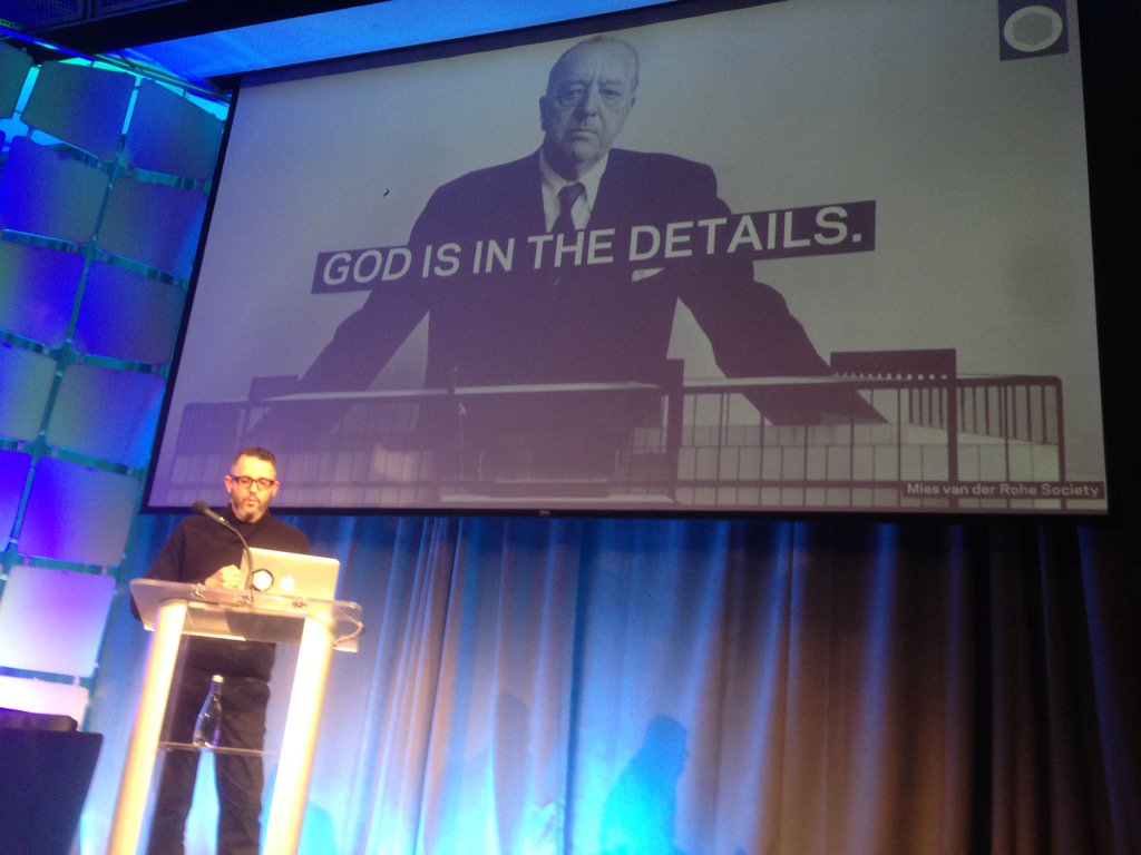 rccchin's tweet image. Mies van der Rode &quot;God is in the details&quot; makes appearance @disruptmobility #dmo2015 @MITCities #mitcities