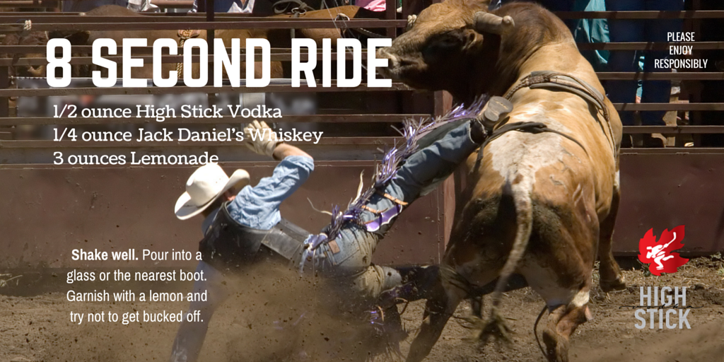 HighStickVodka's tweet photo. In celebration of @cfredmonton - Try not to get bucked off after this one, cowboy. #HSVodka #Jack https://t.co/F7fvJiJL23