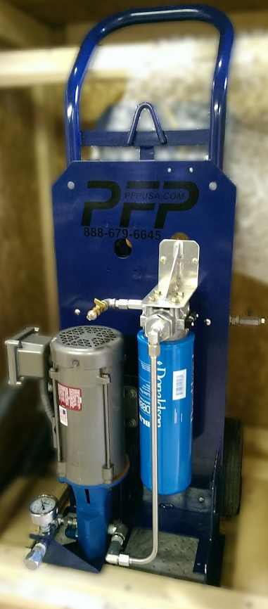 pfpusa's tweet photo. #PFP most recent Solution: #membrane #purificationsystem to remove moisture, particulate &amp; gases from 80gal gearbox! https://t.co/JTSxiVzTHu