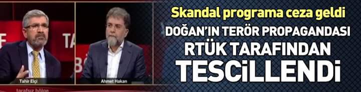 SKANDAL PROGRAMA CEZA GELDİ
DOĞAN'IN TÖRÖR PROPAGANDASI RTÜK TARAFINDAN TESCİLLENDİ
bit.ly/1MLVvhr