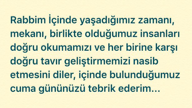 #CumanızMübarekOlsun ...