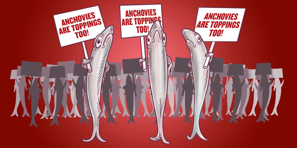 Anchovies Pizza Papa Johns