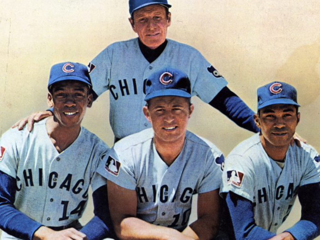 Cubs Manager Leo Durocher Ernie Banks Ron Santo Billy Williams ...
