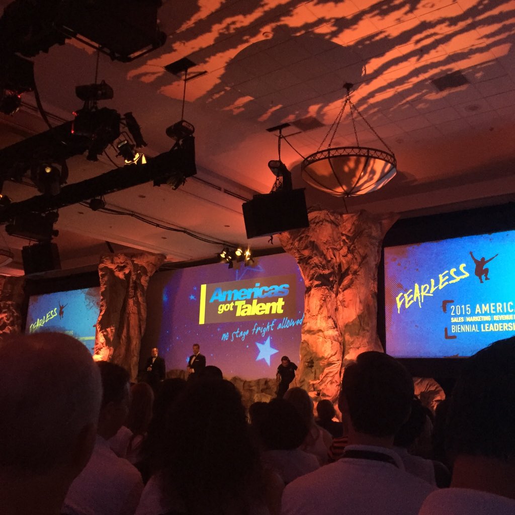 nancymedoff's tweet photo. Getting my #fearlesss on at @MarriottIntl Americas Sales Conference. https://t.co/5OPBoBq6LX