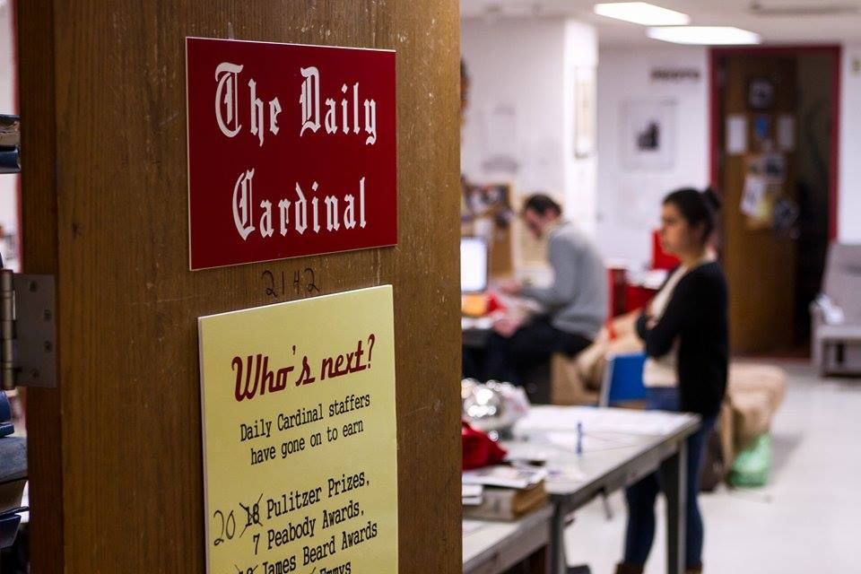 WiStateJournal's tweet photo. No daily newspaper left at #UWMadison as Cardinal cuts production https://t.co/LzX9hkWclE https://t.co/Pt02heLmy5