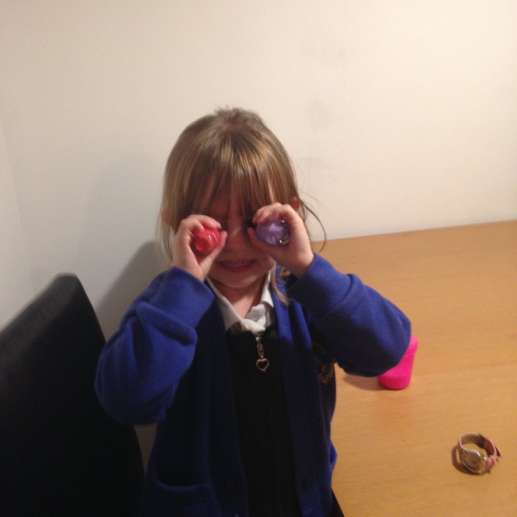 SamanthaFm's tweet photo. Thanks immy for choosing my new nail colours, mummy thinks you have great taste ;) #nails #multicolournails #kids https://t.co/A0TPrHlVlw