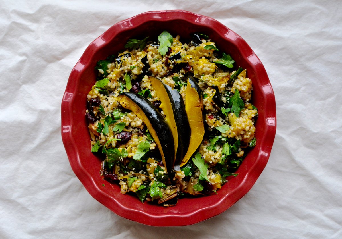 musicwithdinner's tweet photo. Brighten up dark days with this vegan squash &amp; hemp heart salad now over at #musicwithdinner
https://t.co/RmxK2xQyFZ https://t.co/2CEtcSEniM