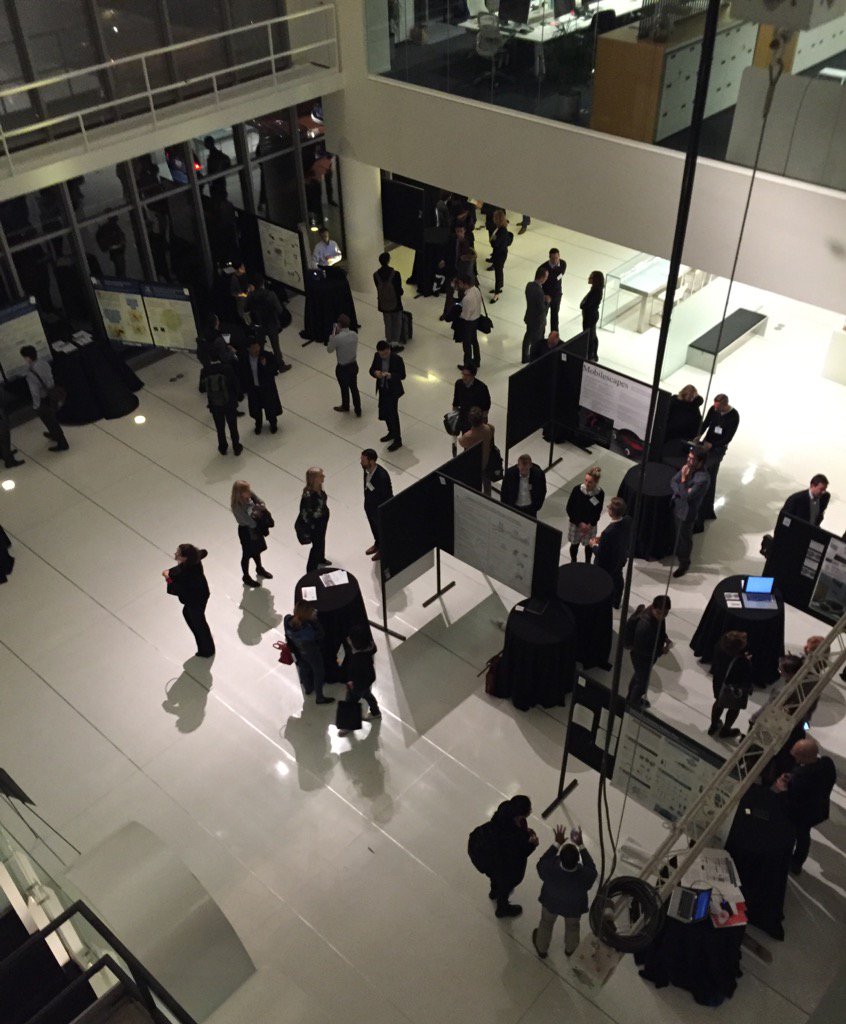 disruptmobility's tweet image. Poster session underway. #dmo2015