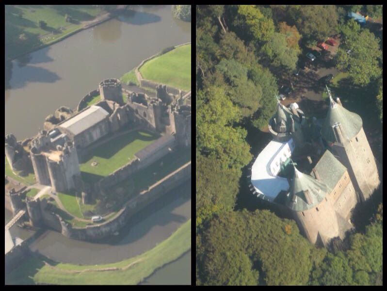 FlightHorizon's tweet photo. #siteseeing #castleWales #cessnaaircraft #pilotlicence #castle #sky #clouds #caerphilly https://t.co/jL63liq7Sz