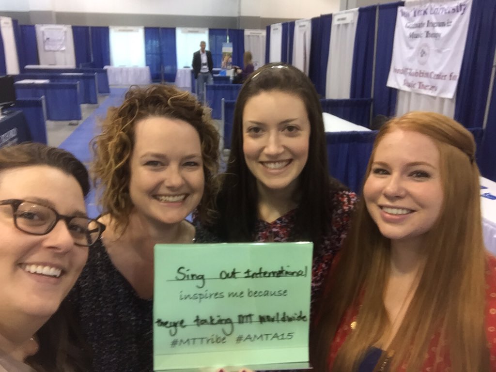 MTMarketplace's tweet photo. Kicking things off with the amazing gals from @singoutintrnl!! #MTTribe #forever #AMTA15 https://t.co/PhWeLAMBYS