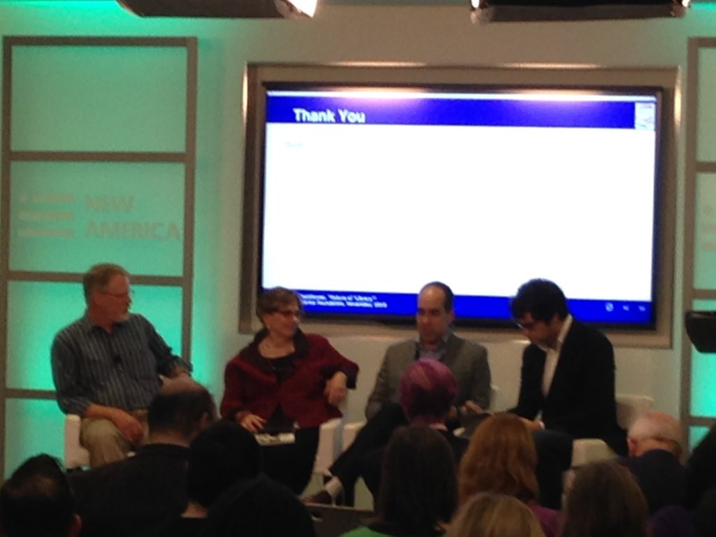 dcpl's tweet image. DC Public Library Director @RReyesGavilan  weighs in on &quot;Will libraries outlive books?&quot; At #FutureOfLibraries