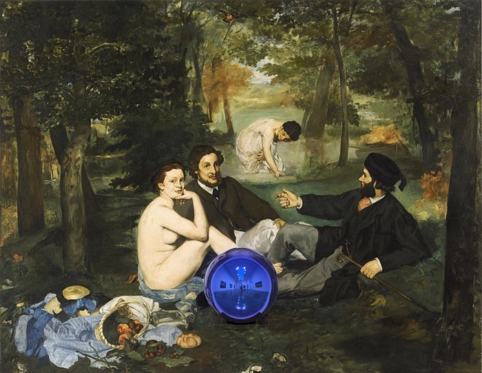 AbigailOgilvy's tweet photo. @JeffKoons places "gazing balls" in famous paintings...Love it or hate it? https://t.co/HSLfiCucfd https://t.co/I5qE0I2IxF