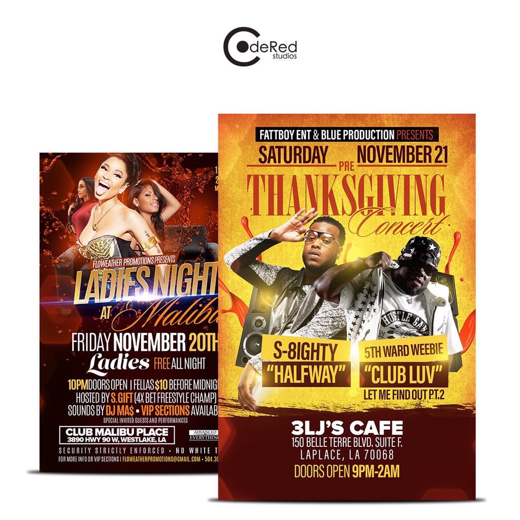 CodeRedNOLA's tweet image. Get your next event flyer from us! Coderednola.com