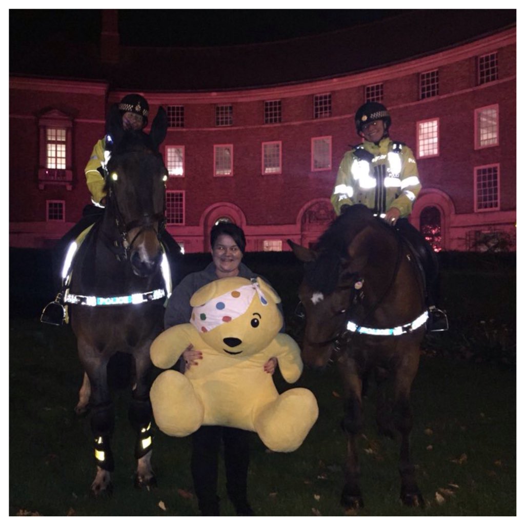 ASPoliceHorses's tweet photo. We popped in to see @theemmabritton earlier - good luck with the rest of your show #soundingfab #Emma24 @BBCCiN https://t.co/1xWASXfcg0