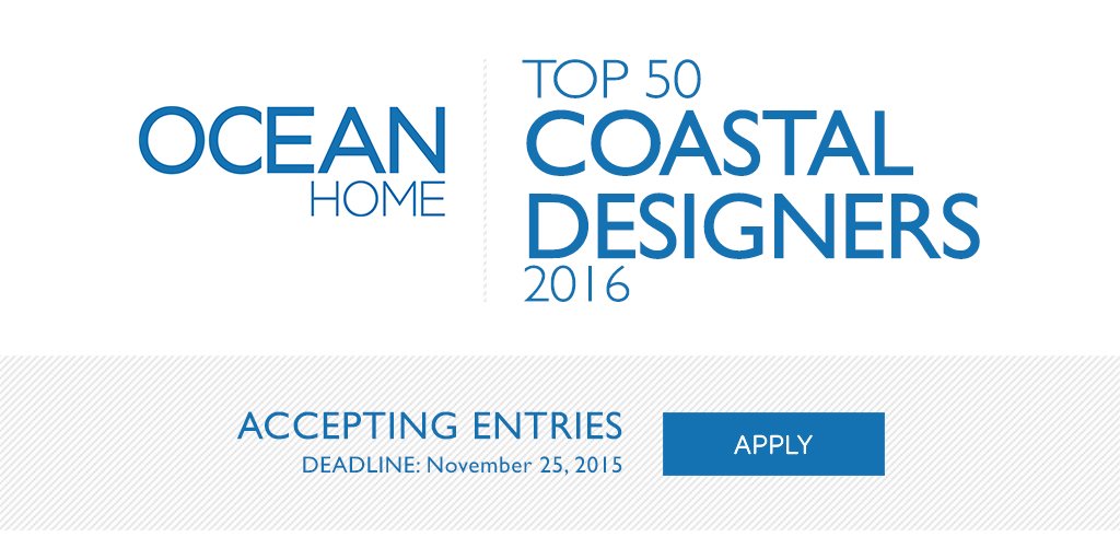 ASID's tweet photo. Enter @OceanHomeMag’s competition for the Top 50 Coastal Interior Designers 2016 List. https://t.co/A5Un1O0ZE4 https://t.co/OLVoNSvsmP