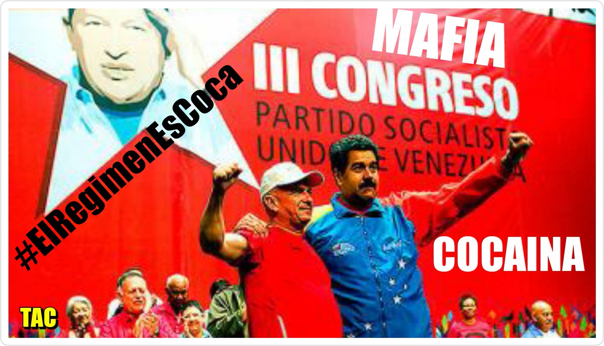 Vzla_RT_RT's tweet photo. #ElRegimenEsCoca MADURO ES DROGA, DIOSDADO ES DROGA, EL PSUV ES DROGA. TODOS SON DROGA!!!! https://t.co/EYOZUwEcPU