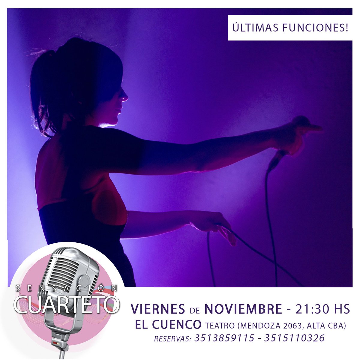 SCuarteto's tweet photo. El Cuarteto dicho por Mujeres..
Te esperamos.. https://t.co/8kvy1u7ERV
