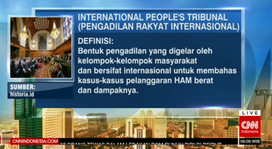 CNNIDmagazine's tweet photo. Berikut gambaran terkait International People's Tribunal atau Pengadilan Rakyat Internasional: #IPT1965 https://t.co/yvasHuDBKD