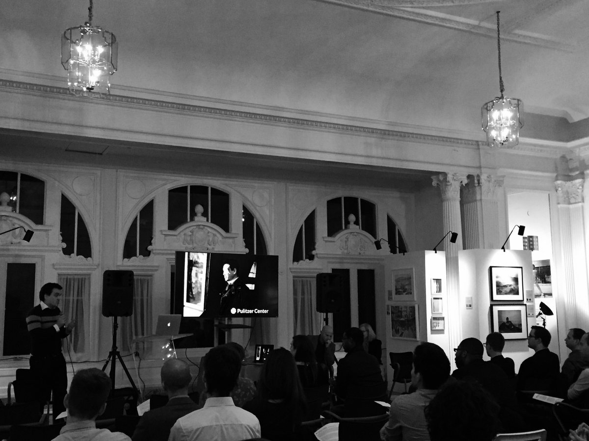 FotoWeekDC's tweet photo. Happening now at #FotoWeekCentral: We’re learning the story behind our @pulitzercenter Iron Closet exhibition! https://t.co/DAmeSVxvtY