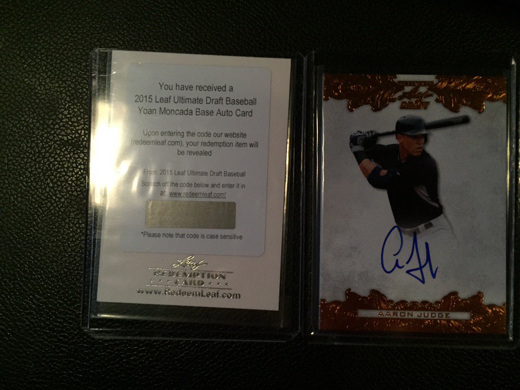 CBLSportsTX's tweet photo. @BlueSportsCards Hits from #LeafDraft https://t.co/5z6ATTxwp3