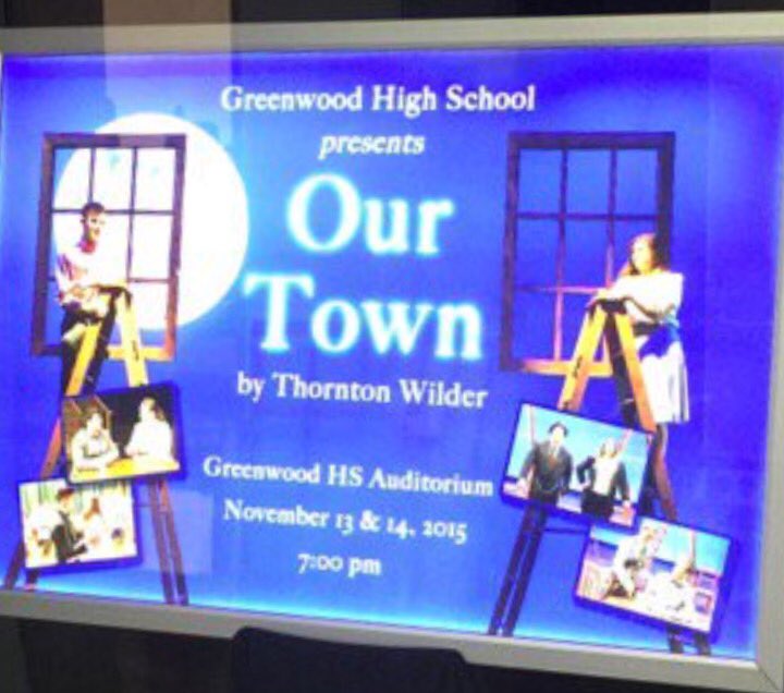 GHSWoodmen's tweet photo. Only 24 hours until GHS presents Our Town!! Excited to see our young talent back on stage. https://t.co/AszhRsM3kc