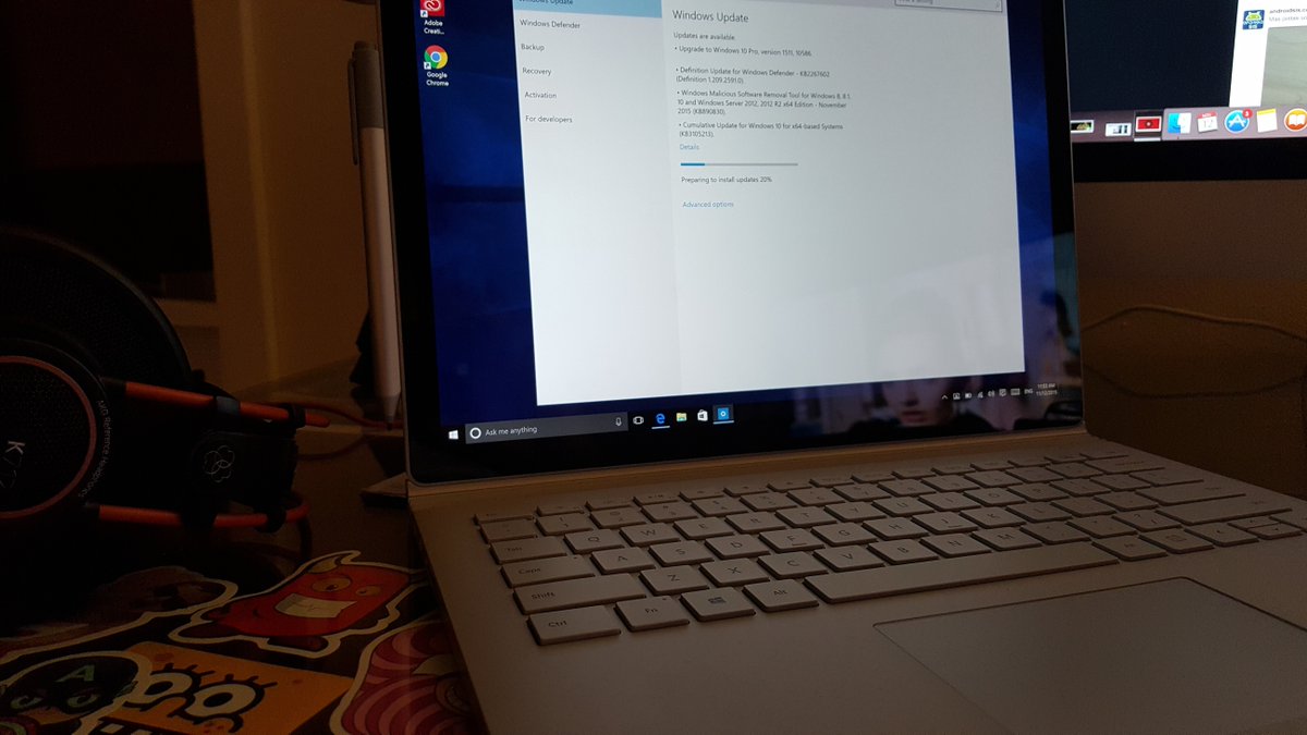 MACSCORPION's tweet image. Primer #Windows10 update #Threshold2 listo para descargar