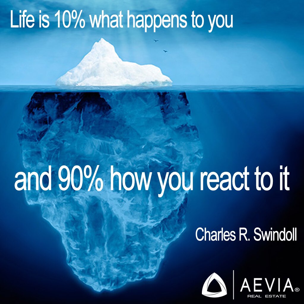 AEVIAmx's tweet photo. Life is 10% what happens to you and 90% how you react to it #FraseDelDía #quoteoftheday #entrepreneur  #inspiration https://t.co/LatlBtyNz0