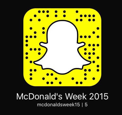 MCDONWEEK15's tweet photo. Make sure to add us on snapchat to follow of the upcoming events: mcdonaldsweek15 https://t.co/5ITP0Bkdvz